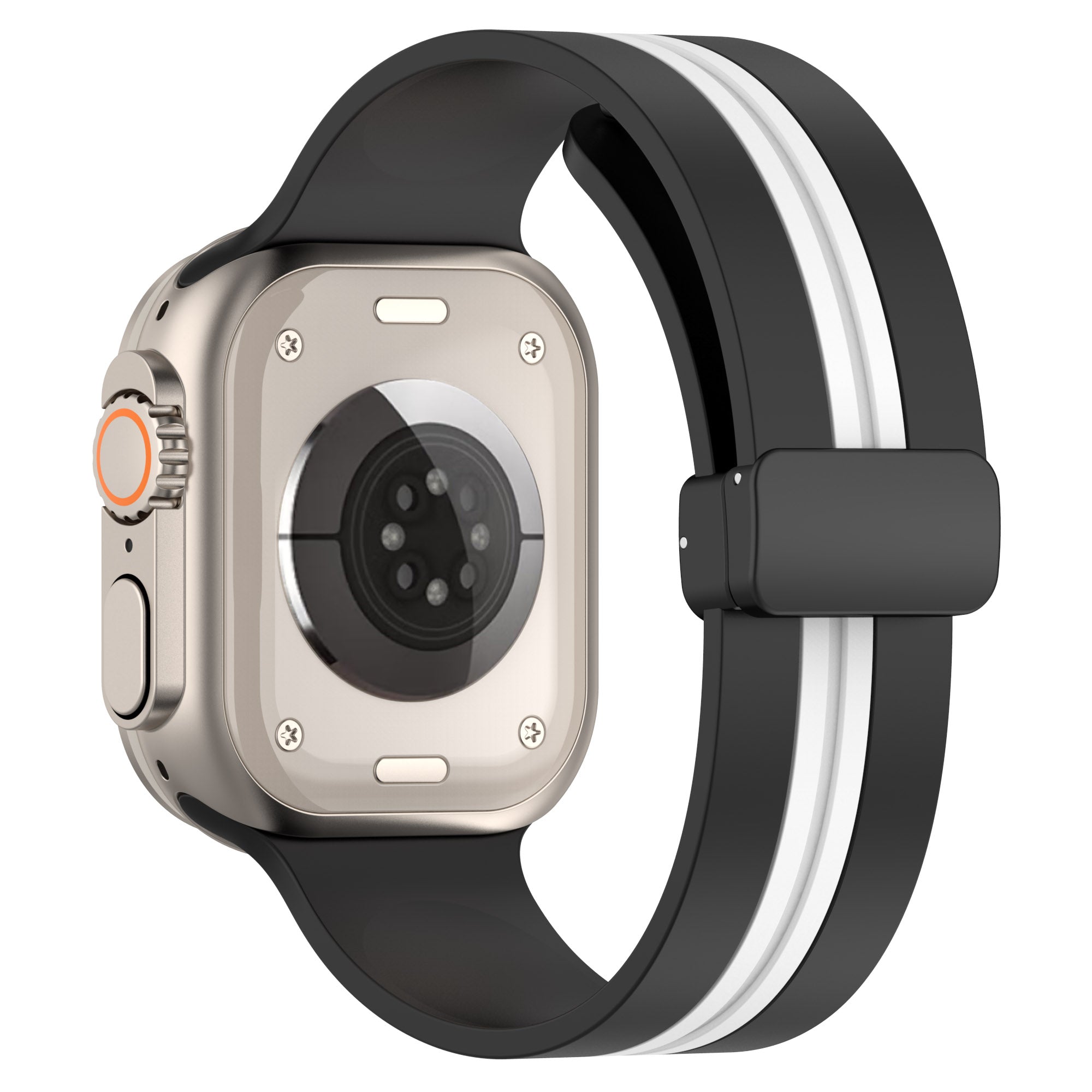 For Apple Watch Ultra Ultra 2 49mm Series 8 7 9 45mm 6 5 4 SE SE (2022) 44mm 3 2 1 42mm Dual Color Magnetic Buckle Strap Silicone Watch Band For Apple Watch Ultra Ultra 2 49mm Series 8 7 9 45mm 6 5 4 SE SE (2022) 44mm 3 2 1 42mm Dual Color Magnetic Buckle Strap Silicone Watch Band